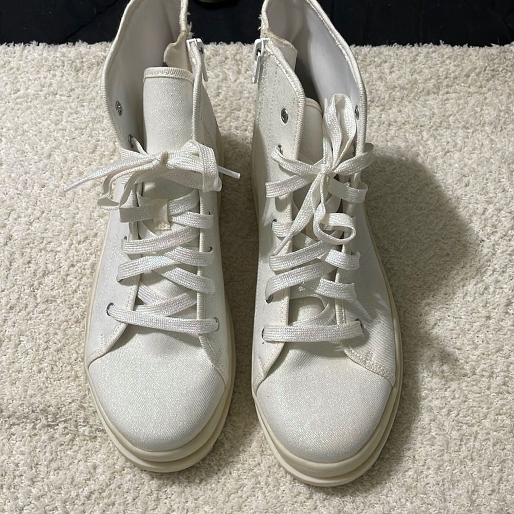 Shimmer girls combat boots